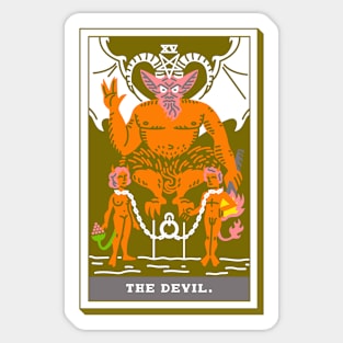 XV - The Devil - Tarot Card Sticker